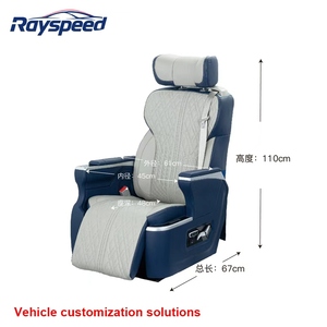 Siège Aero en cuir en tissu Durable de qualité supérieure pour Alphard et <span class=keywords><strong>Vito</strong></span> avec rotation et porte-gobelet caché pièces de siège de voiture modifiées - Product Image 4