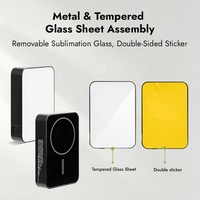 Subbank Power Bank Magnétique à Sublimation 5000/10000mAh Chargeur Sans Fil Personnalisable avec Impression de Logo DIY et Verre Vierge – Chargeur Portable