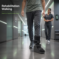 Déambulateur court universel OEM ODM F4102 pour pieds gauche et droit avec semelle TPR amortissante pour la stabilité et le soutien post-fracture