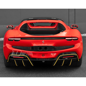 For Ferrari 296 High Quality Carbon Fiber <b>Rear</b> <b>Spoiler</b> Lower Lid For Ferrari 296 GTB & GTS 2021-2025 - Product Image 2