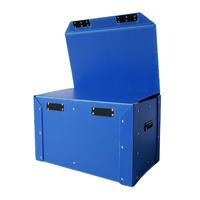 Boîtes de rangement pliables durables et imperméables en matériau recyclé avec poignée et logo personnalisé imprimé pour l'emballage et l'expédition (OEM/ODM)