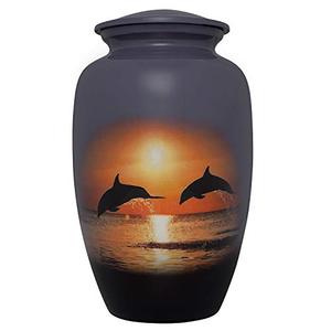 Urna Funeraria Azul con Diseño de Elefante para Cenizas - Product Image 2