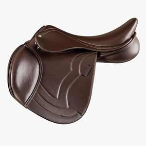 Selle d'obstacle anglaise en cuir synthétique de qualité supérieure, design léger avec boucles en acier inoxydable, idéale pour la course et l'équitation - Product Image 5