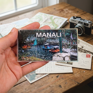 Imán Decorativo para Refrigerador con Diseño de Manali, Recuerdo Turístico del Himalaya, Ideal para Regalos en Tiendas de Viajes - Product Image 3
