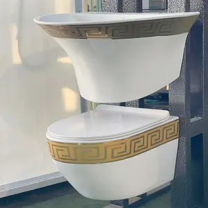 Disable wc shower seat open basin product mosaic bidet metro WC one piece rimless toilette modern house suite embossed closet