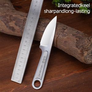 Couteau de camping personnalisable KA-BAR SS158 OEM DIY, manche en acier inoxydable, petit couteau droit multifonctionnel pour la nature sauvage - Product Image 3