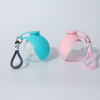 Bouteille d'eau pliable en plastique à fermeture automatique pour animaux de compagnie, facile à utiliser, avec large abreuvoir pour chiens et chats, idéale pour l'extérieur