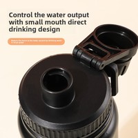 Gobelet isotherme personnalisé en acier inoxydable 304 grande capacité avec verrou pour voiture, idéal pour l'extérieur