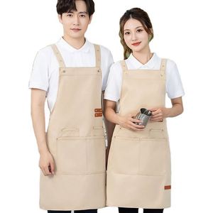ผ้ากันเปื้อนทำอาหาร ปักโลโก้ตามสั่ง สำหรับร้านอาหาร บาร์ และโรงแรม - Product Image 1