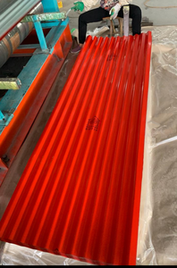 Coloré GI PPGI Zinc Galvanisé Ondulé En Acier Fer <span class=keywords><strong>Tole</strong></span> Feuilles/couleur coaed Trapèze tuile Métal Fer feuille de toiture - Product Image 5