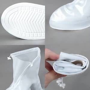 MUYULINS Factory Couvre-chaussures unisexes réutilisables en PVC, imperméables, antidérapants et résistants à la pluie - Product Image 5