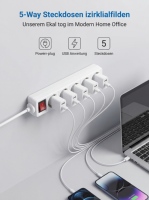 Nuevo Enchufe de Corriente para Exteriores E-Sun GB03 (3*16A) 250V EU, Resistente al Agua, con 3 Tomas de Corriente Alterna de Cobre, CE/TUV/ROHS, para Cable de 1.5m