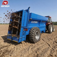 Épandeur d'engrais à haute précision HINDA HINDA-10, entraîné par la prise de force du tracteur, largeur d'épandage réglable (6-20m), capacité de 10m