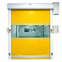 Porte rapide en PVC, porte électrique à ouverture latérale avec fenêtre de visualisation transparente pour atelier, entrepôt, porte à enroulement