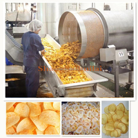 Volledig automatische productielijn voor aardappelchips fabriek aardappelchipsmachine