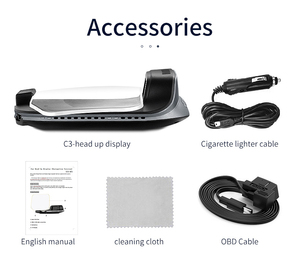 C3-BT Điện Tử Tự Động OBD + GPS Màn Hình Hiển Thị Đầu Với Phiên Bản Điều Hướng Xe Hơi Báo Động Quá Tốc Độ - Product Image 5