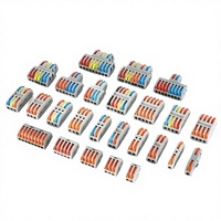 Connecteurs électriques rapides à levier pour câblage automobile, borniers à pression 2/3/4/5 broches, 32A, en cuivre, pour usage domestique
