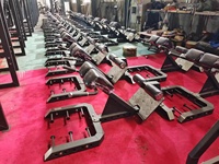 Salle de sport à usage commercial Entraîneur musculaire abdominal réglable à 45 degrés Banc d'exercice d'extension du dos hyper chaise romaine