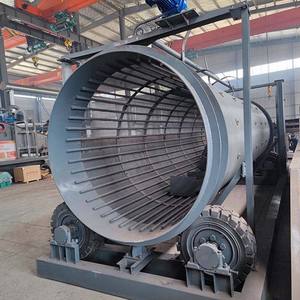 Grande Pedra Tambor Tela Nova Condição Vibrando Triagem Fábrica Preço Rotary Trommel Screener para Topsoil Peneira Rolamento Motor - Product Image 4