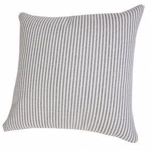 Cuscino decorativo in cotone 100% HMS con cerniera 20 \ "X 20 \" Beige e bianco - Product Image 3