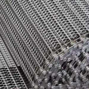 Nastro trasportatore a catena azionato a catena della cinghia dell'acciaio inossidabile di resistenza al calore del rifornimento della fabbrica per il processo di produzione alimentare - Product Image 4