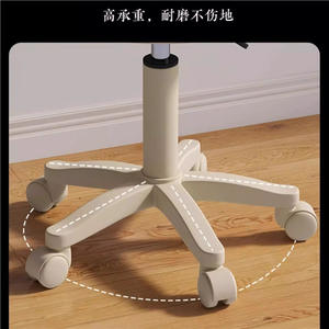 Reposapiés minimalista de cuero sintético, altura ajustable, taburete para mesa de manicura, para uso doméstico, de oficina o infantil, fácil de limpiar, 40-50 cm - Product Image 4