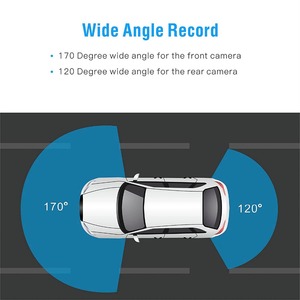 Zimtop carcam hd 4,3 pulgadas full hd 1080 p hd 720 p vehículo blackbox cámaras dual espejo retrovisor de coche dvr - Product Image 3
