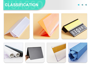 Siêu thị PVC nhựa dữ liệu dải chủ nhãn hiển thị Dải kệ cho kho & Nguồn cung cấp - Product Image 5