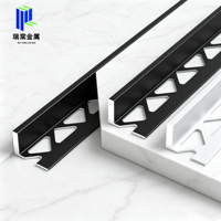 Profilé d'angle en aluminium en forme de L pour carrelage, bande décorative, accessoire de carrelage, protection d'angle, fourni par Foshan