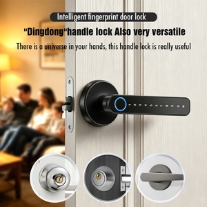 Cerradura Inteligente para Puerta con Huella Dactilar, Contraseña, Tarjeta y Aplicación, Desbloqueo a través del Sistema Tuya para Puertas de Madera - Product Image 2
