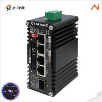 E-link LNK-AIMC10GMP90 - Convertisseur de média PoE++ industriel avec tableau de bord de données LED en temps réel intégré, gestion web