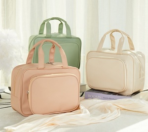 Sac de maquillage à roulettes, organiseur de cosmétiques de voyage, trousse de toilette pour femmes - Product Image 2