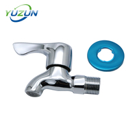 Robinet mural universel Yuzun A035-2 de haute qualité à bec plat, en laiton, avec poignée unique et cartouche céramique, pour eau froide