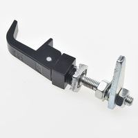 Poignée de levage de porte de camion de type boîte industrielle, serrure à compression, arrêt de l'écartement, réglable, en alliage de zinc, serrure de levage et de rotation, petit panneau de serrure