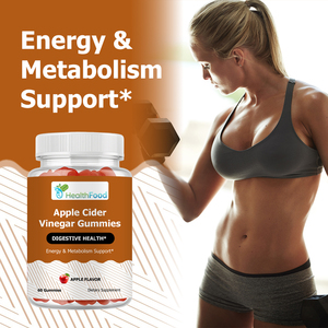 High Absorption Pure Apple Cider Vinegar ACV Gummies Cleanse Detox Fat Burner Vegan Gummies Apple Cider Vinegar Apple Flavor - Product Image 3