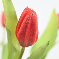 Tulipes artificielles en latex de haute qualité, 32 cm, toucher réel, pour la décoration de table de Noël et du Nouvel An, idée cadeau de luxe