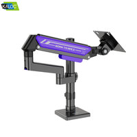 Support d'ordinateur portable Kaloc, vente directe d'usine, support de bureau réglable à rotation 360° avec pince de fixation, couleur violet