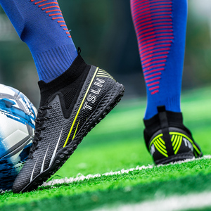 Chaussures de football personnalisées OEM ODM à tige haute, respirantes, en maille, options FG/TF, multicolores - Product Image 5