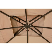 Moustiquaire à dessus dôme kaki de 10x10 pieds moustiquaire incluse pour gazebo de patio pour le jardin
