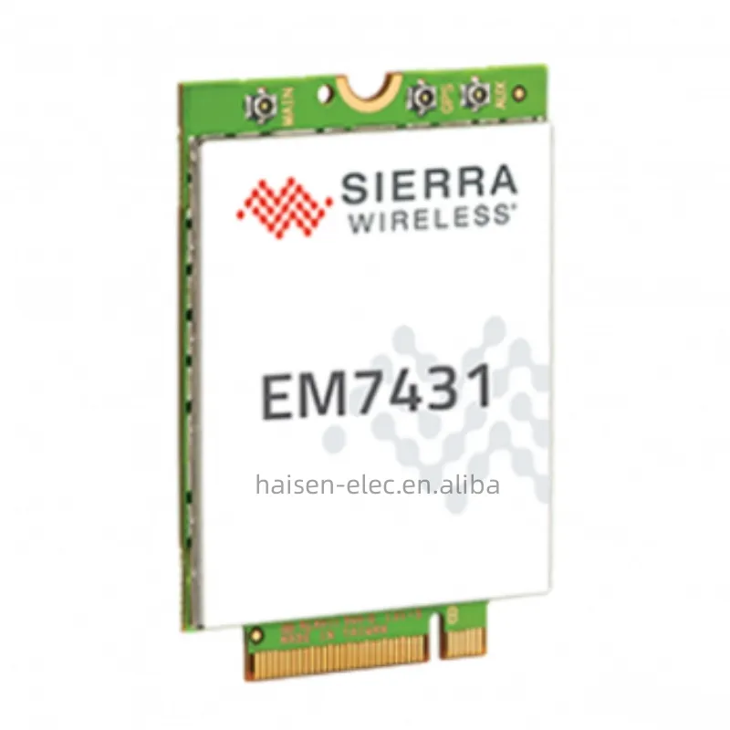Orijinal Sierra kablosuz AirPrime EM7431 LTE Cat7 gömülü modülü 4G LTE-FDD, LTE-TDD, DC-HSPA +, HSPA +, HSDPA, HSUPA, WCDMA