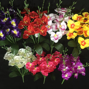 Phong lan thân cây hoa nhân tạo lụa giả phalaenopsis cành 20 hoa lớn - Product Image 6