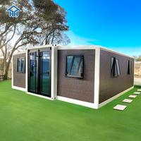 Maison miniature de luxe moderne de 20/40 pieds, préfabriquée, extensible, en conteneur, mobile, modulaire, prête à vivre, avec salle de bain