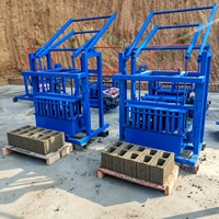 Machine mobile de fabrication de briques de terre et de blocs de béton 2-45, petite machine à briques de béton, très demandée en Afrique