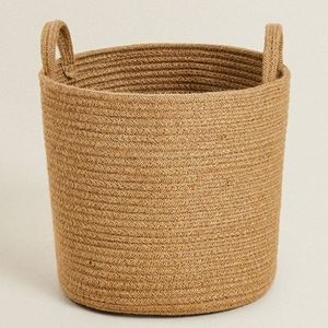 Clothing Organizer Woven Jute <b>Basket</b> Round Durable Storage <b>Basket</b> For Home Use - Product Image 3