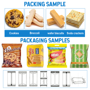 เครื่องแพ็คบุคคลแพ็คเวเฟอร์ได้หลายฟังก์ชันเครื่องบรรจุหมอนเวเฟอร์บิสกิตสามชิ้น - Product Image 2