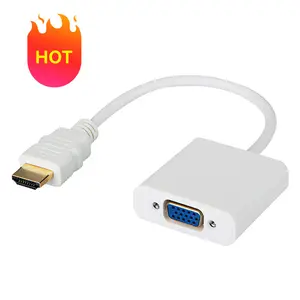 High Definition Universal Full HD 1080P Gold plated Connector HDMI to VGA Adapter for Laptop HDTV Monitor