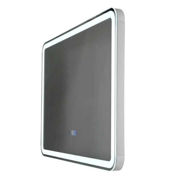 Modern Rectangle LED Bathroom Mirror Touch Smart Motion Sensor Anti-Fog Illuminated Magnifying Wall-Mounted IP44 Rated CE