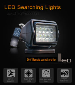 ไฟฉายค้นหา LED LITU ขนาด 7 นิ้ว 50 วัตต์ หมุนได้ 360 องศา พร้อมรีโมทไร้สาย ฐานแม่เหล็ก สำหรับเรือ/รถบรรทุก/รถยนต์/ออฟโรด/รถแทรกเตอร์ - Product Image 6