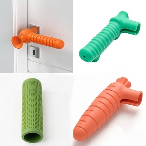 Protection de poignée de porte en caoutchouc silicone personnalisée OEM du fabricant, couvercle de bouton de sécurité, protège-mur anti-collision - Product Image 1