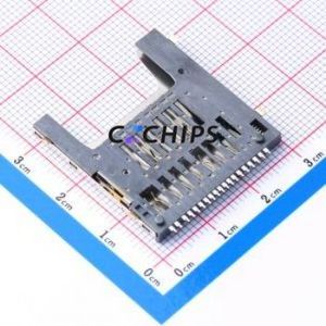 SD-430 SD Card / Memory Card Connector SMD Connector Self-Return Type Standard SD Card Card Holder 3mm - Product Image 2